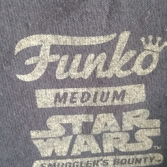 Star Wars Men's Short Sleeve T-shirt Size Medium Dark Blue with Yellow Graphics - Picture 3 of 6